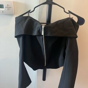 Zara off the shoulder shirt